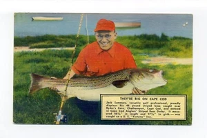 Postal de Ryder's Cove, Chatham MA 1951, mensaje de texto "El tipo que atrapamos en Wellfleet" - Imagen 1 de 2