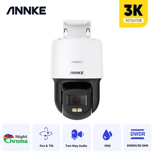 ANNKE 3K 5MP PoE Security IP Camera PT Color Night Vision Two Way Audio H.265+ - Picture 1 of 16