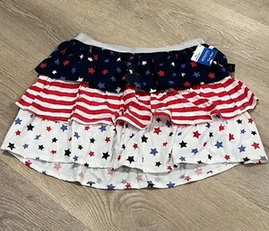 Celebrate Patriotic Girls Tiered Skirt Size 2XL (18) Red White Blue NEW - Picture 1 of 1