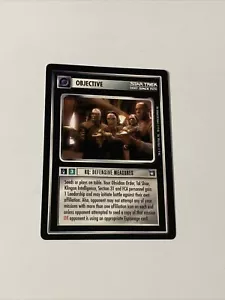 Star Trek CCG Objective HQ: Defensive Measures Black Boarder Card - Bild 1 von 1