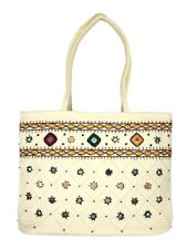Women Handbag Banjara Traditional White Shoulder bag Tote bag Cotton Handmade