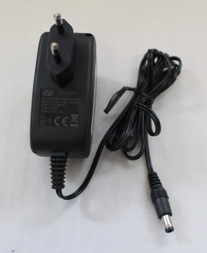 Steckernetzteil  Netzteil 12V 1,5A T018WE1225 Type: 1205LF - Bild 1 von 4