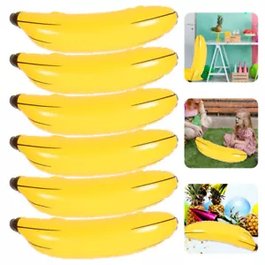 6 Pcs Inflatable Banana Toy Birthday Party Accessories Inflate Child - Picture 1 of 11