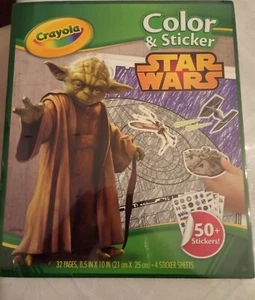 Lote/ 10 piezas CRAYOLA COLOR Y PEGATINA STAR WARS 32 PÁGINAS Y 50+ PEGATINAS - Imagen 1 de 2