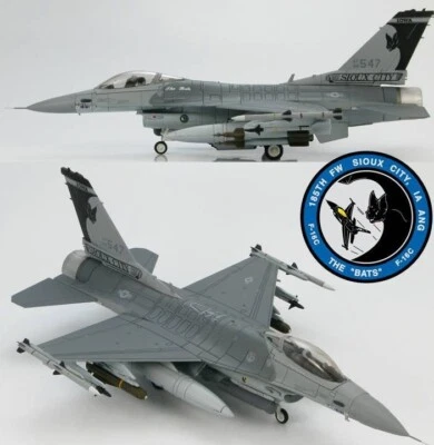 Hobby Master 1/72 HA3820 Lockheed F-16C USAF Iowa Air National Guard "The Bats" - Image 1 of 4