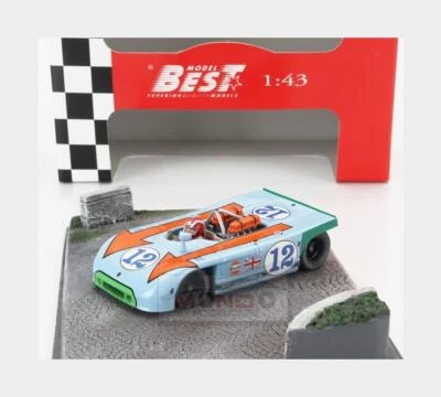 1:43 BEST Porsche Diorama 908/03 Spider #12 Targa Florio 1970 Siffert BE9865D Mo - Image 1 of 2