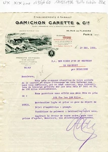Paris XIX ème 95 Rue de Flandre - Belle Entête Secteur de la Chimie - 17/12/1934 - Imagen 1 de 1