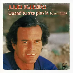 Julio IGLESIAS Vinyle 45T 7" QUAND TU N'ES PLUS LA -JE CHANTE Por Ella -CBS 9516 - Imagen 1 de 3