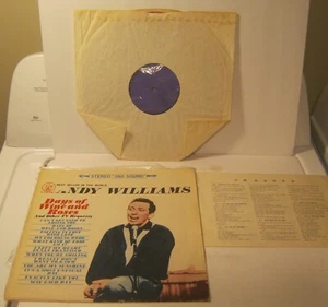 Days of Wine & Roses ANDY WILLIAMS Tower Records JAPANESE Release w Insert!! - Imagen 1 de 4