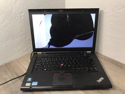Lenovo ThinkPad T430 14" Laptop, i5 Damaged Screen Original Charger For Parts - Image 1 of 4
