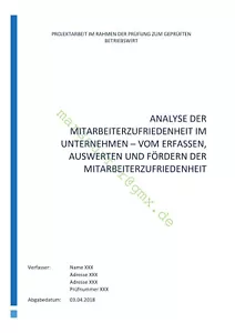 Geprüfter Betriebswirt IHK Projektarbeit 2018 + Präsentation + Fachgespräch - Bild 1 von 3