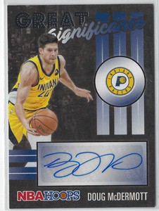 2020-21 Hoops Great Significance Doug McDermott Auto #GS-DMC Indiana Pacers