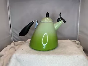 Le Creuset Ogive Enamel-on-Steel 1.7 Quart Tea Kettle - Kiwi Green Ombré - Picture 1 of 12