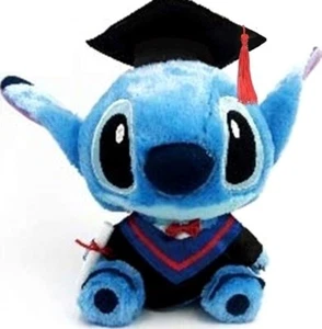 Disney Lilo Stitch Graduation Plush Figure Stuffed Animal Toy Grad Cap Gown 12.5 - Picture 1 of 6