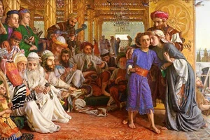 The Finding of the Saviour in the Temple by William Holman Hunt  + Free Shipping - Picture 1 of 3