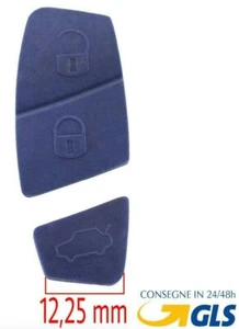 Goma 3Teclas Azul Recambio Control Remoto Carcasa Llave PARA Fiat Punto Panda... - Imagen 1 de 6