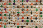 35pcs Wholesale Mixed Lots Assorted Natural Stone Jewelry Gold P Classic Rings