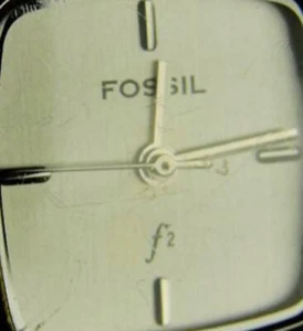 Fossil F2 All Stainless Steel WR 30m Woman Watch Quartz Analog New Battery Runs - Picture 1 of 12