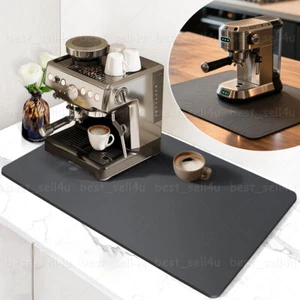 Coffee Matt for Counter,20"x16" Bar Mat Countertop,Silicone Antislip Absorbent - Picture 1 of 23