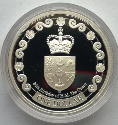 New Zealand 2006 Royal Birthday Dollar 1oz Silver Coin,Proof - Image 1 of 2