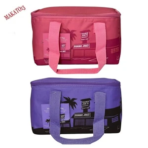 Trader Joe’s Mini Bolsa Aislada Conjunto de 2 Rosa y Lavanda Día de San Valentín Paquete - Imagen 1 de 12