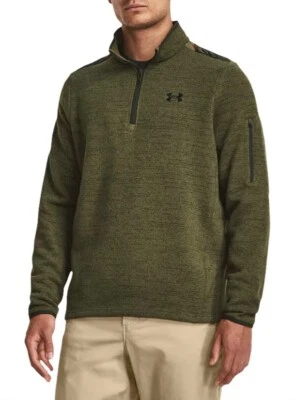 Pullover Under Armour Specialist estampado cuarto cremallera manga larga nuevo con etiquetas M verde Foto 1 de 4