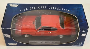 MOTORMAX 1969 PONTIAC GTO JUDGE ORANGE DIECAST MUSCLE MODEL CAR 1:18 Scale - Picture 1 of 11