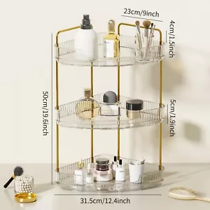 Corner Bathroom Counter Organizer 3 Tier Bathroom Perfume Organizer Countertop M - Picture 1 of 4