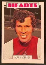 A&BC SCOTTISH FOOTBALL 1973 (PINK) - 143 ALAN ANDERSON - HEARTS
