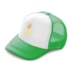 Kids Trucker Hat Shine Bright Sun Star Clouds Polyester Boys Caps & Girls Caps - Picture 1 of 7
