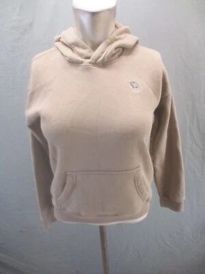 Sudadera con Capucha Abercrombie&Fitch Talla 9-10 Niño Unisex Beige Mezcla de Algodón Bolsillo Cálida 748 Foto 1 de 4