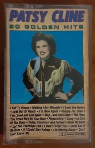 Patsy Cline 20 Golden Hits Cassette Tape 1987 Crazy Fingerprints I'm Blue Again - Picture 1 of 7