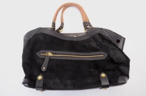 Bellissima borsa a tracolla/mano in pelliccia di vitello nera di design ORYANY nuova - Foto 1 di 8