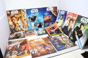 Lot of 13x Star Wars Books Coloring Comic Sticker Scrapbook Postcard Punchout - Picture 1 of 10