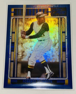 2025 Panini Three & Two Blue /49 Roberto Clemente #L-RCT HOF MLB Pirates - Image 1 of 3