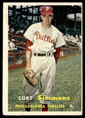 1957 Topps Curt Simmons Philadelphia Phillies #158 - Image 1 of 2