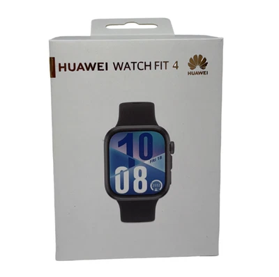 HUAWEI Watch FIT 4 Schwarz Smartwatch, Sports Fitness Tracker, 5ATM Wasserdicht,
