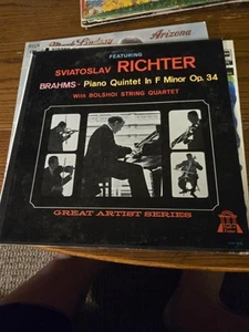 Sviatoslav Richter / Brahms* With Bolshoi String Quartet* LP Good Plus VG Cover  - Picture 1 of 1