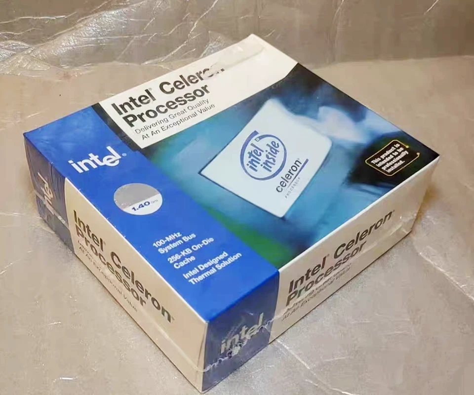 Intel Tulatin Celeron 1.4GHz 256K brand new in box unopened. Rare condition. - Image 1 of 4