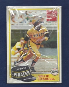 Coca-Cola 1981 de Topps Pirates paquete de violonchelo con Willie Stargell Show 1,49 Sh Y131 - Imagen 1 de 2