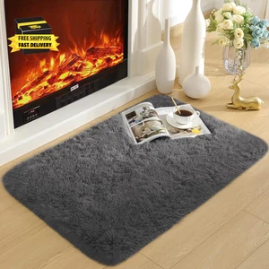 Soft Modern Indoor Shaggy Area Rug for Bedroom Livingroom Dorm Kids Room Home De - Picture 1 of 7