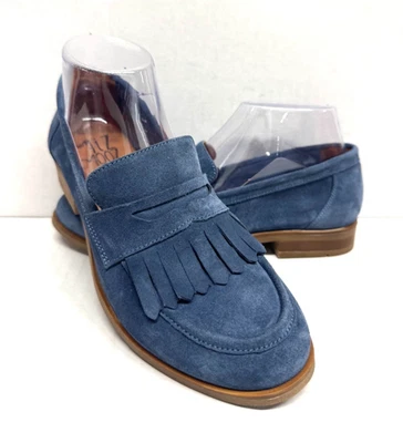 MOCASINES SIN CORDONES MIZ MOOZ GAMUZA AZUL BOSQUE 37EU / 7US NUEVOS # X-25 Foto 1 de 3