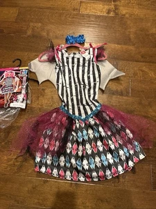 Monster High Costume Girl 10-12 Rochelle Goyle Dress, Wings & Collar - Picture 1 of 6