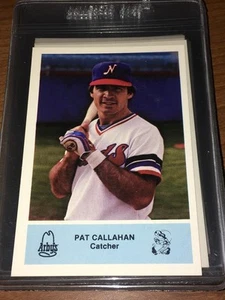 1981 ARBY'S NASHVILLE SOUNDS Minor League Yankees PAT CALLAHAN RC CARD MINT+ - Foto 1 di 1