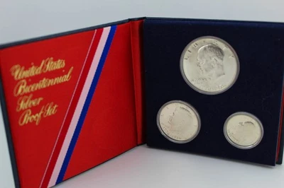 Juego de monedas de plata de Estados Unidos 1976 como nuevas Foto 1 de 4