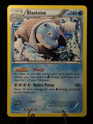 Pokemon TCG Blastoise 16/101 Plasma Blast Holo - NM - Image 1 of 2
