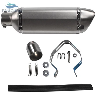 Silenciador de tubo de escape DB Killer universal para motocicleta de 2" silenciador deslizante titanio Foto 1 de 4