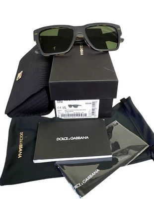 Gafas de sol Dolce Gabbana DG 4431F 3404/71 negro mate sobre amarillo Habana con estuche Foto 1 de 4