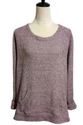 Pullover Secret Treasures Chenille manga larga púrpura malva XL 16/18 Foto 1 de 4