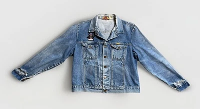 Chaqueta vaquera Chevrolet Patch 1955 vintage desgastada XL Foto 1 de 4